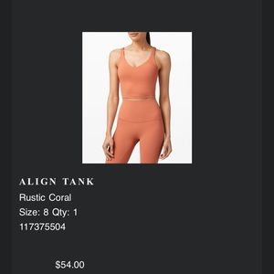 LuluLemon Align Tank